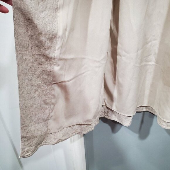 Soft Surroundings Linen Duster Long Cardigan Coat Shell Button Embellish Sz M - Picture 9 of 16